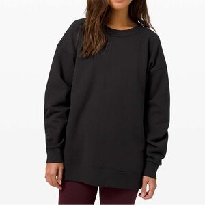Lululemon perfectly oversized crew black size 8
